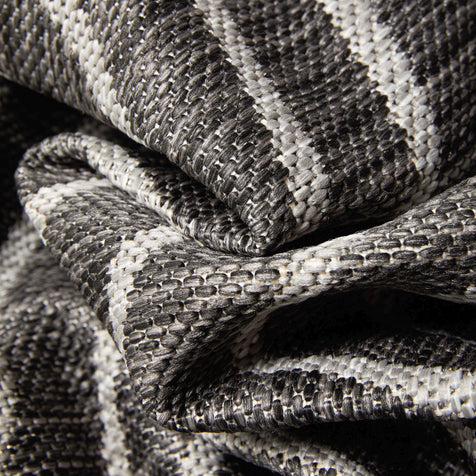 Linden Modern Stripes Indoor/Outdoor Grey Flat-Weave Rug