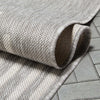 Alder Modern Stripes Indoor/Outdoor Ivory Grey Flat-Weave Rug