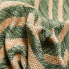 Kesia Modern Stripes Indoor/Outdoor Green Flat-Weave Rug