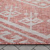 Cascade Tribal Diamond Pattern Indoor/Outdoor Red Flat-Weave Rug