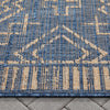 Quay Tribal Indoor/Outdoor Blue Flat-Weave 5'3" x 7'3" Rug