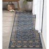 Quay Tribal Indoor/Outdoor Blue Flat-Weave Rug