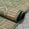 Quay Tribal Indoor/Outdoor Green Flat-Weave Rug