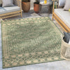 Quay Tribal Indoor/Outdoor Green Flat-Weave Rug