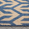 Atlantis Modern Stripes Indoor/Outdoor Blue Flat-Weave Rug