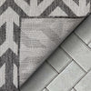 Atlantis Modern Stripes Indoor/Outdoor Grey Flat-Weave Rug