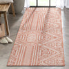 Khalo Tribal Indoor/Outdoor Coral Flat-Weave Rug