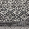 Manola Moroccan Trellis Indoor/Outdoor Black Flat-Weave Rug