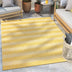 Stria Modern Stripes Indoor/Outdoor Yellow Flat-Weave Rug