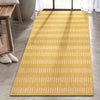 Stria Modern Stripes Indoor/Outdoor Yellow Flat-Weave Rug