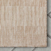 Stria Modern Stripes Indoor/Outdoor Beige Flat-Weave Rug
