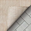 Stria Modern Stripes Indoor/Outdoor Beige Flat-Weave Rug