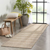 Stria Modern Stripes Indoor/Outdoor Beige Flat-Weave Rug