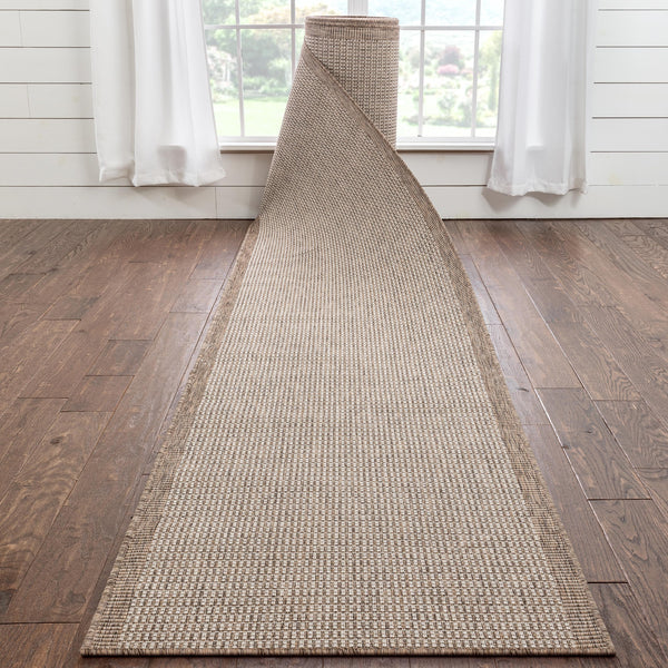 Custom Size Runner Odin Nordic Lattice Pattern Taupe 31 Inches Width x Choose Your Length Hallway Indoor/Outdoor Runner Rug