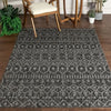 Nord Moroccan Tribal Indoor Outdoor Grey Flatweave Rug