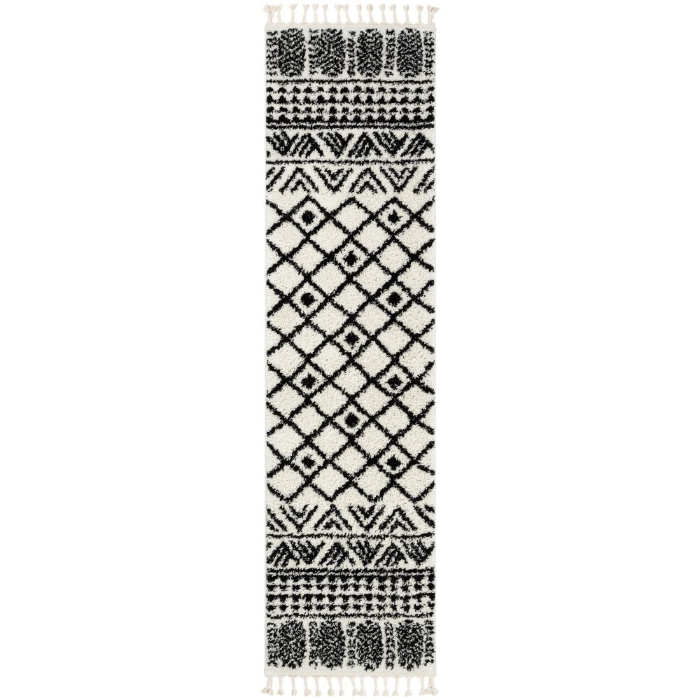 Tayanna Tribal Moroccan Ivory Shag Rug