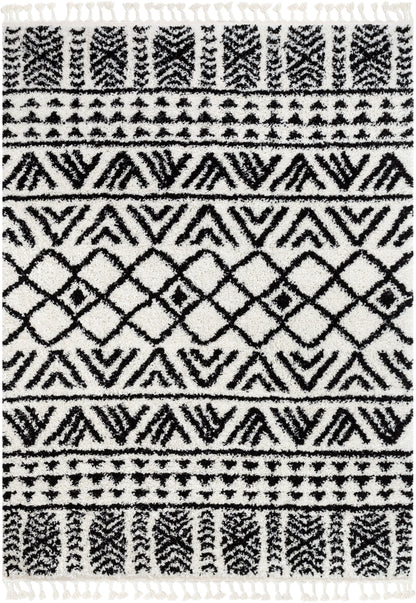 Tayanna Tribal Moroccan Ivory Shag Rug