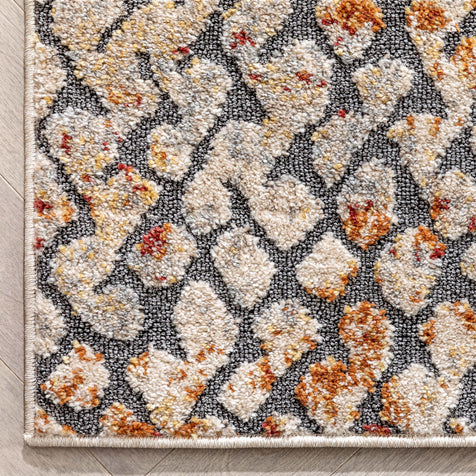 Lomond Bohemian Vintage Distressed Blue Rug