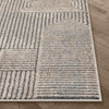 Donna Tribal Geometric Abstract Beige Distressed High-Low Rug