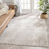 Mateo Tribal Geometric Coastal Lines Beige Distressed High-Low Rug