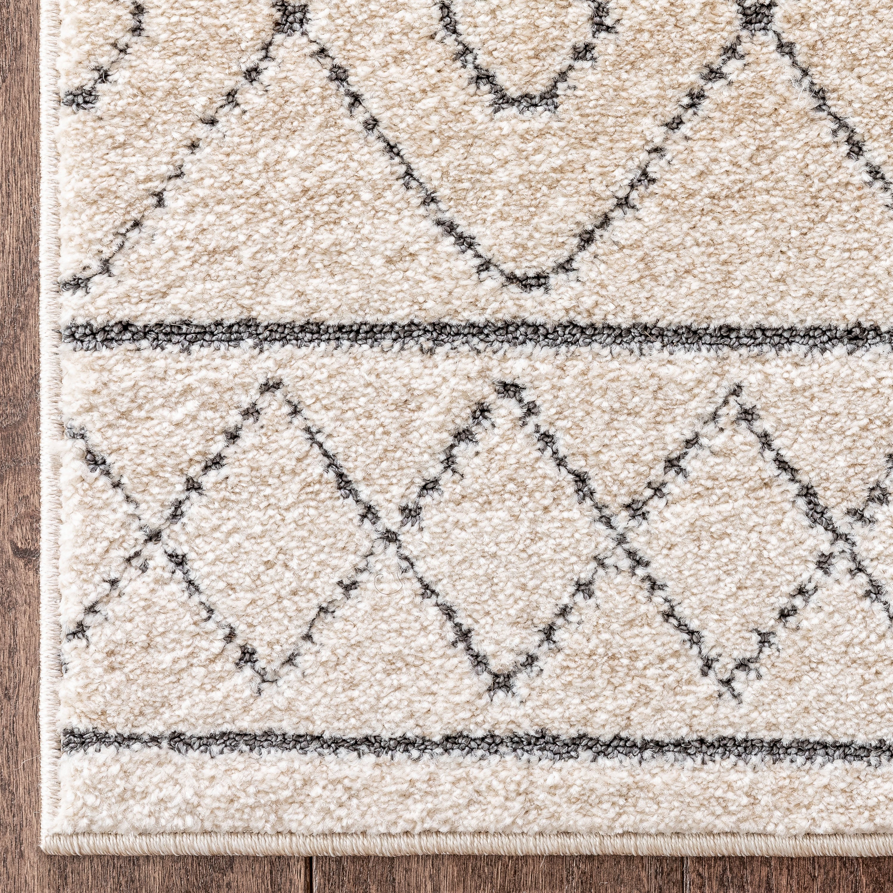 Mara Moroccan Lattice Trellis Ivory Rug