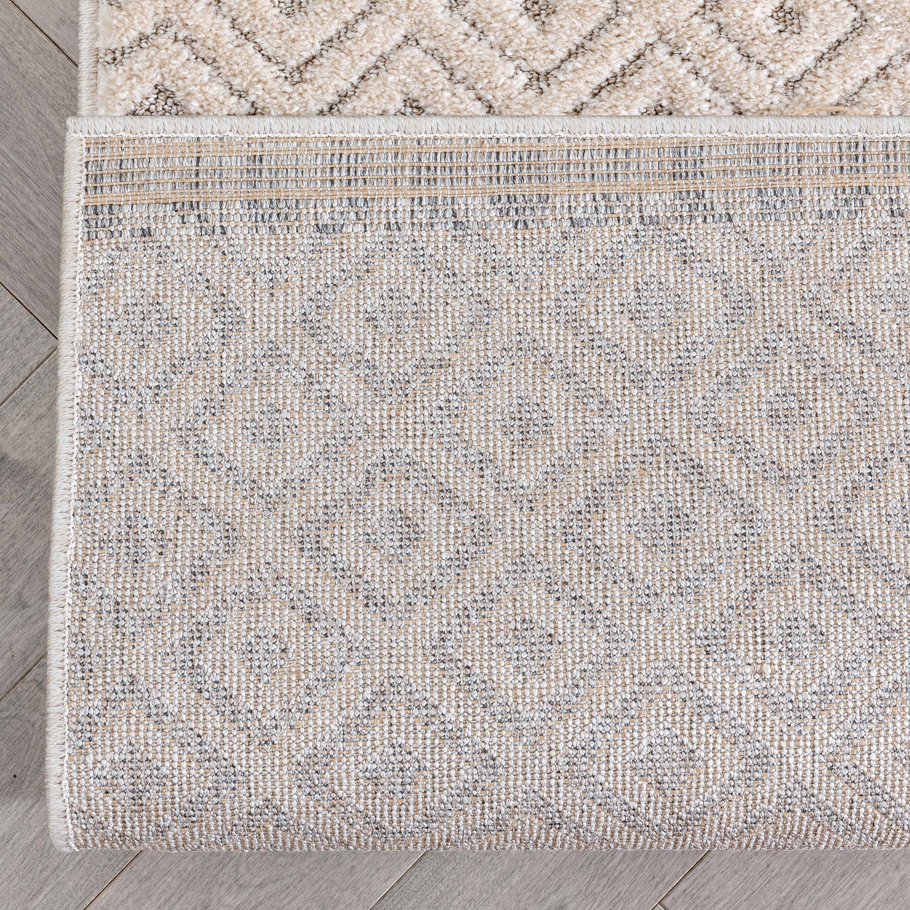 Custom Size Runner Pia Tribal Geometric Diamond Pattern Beige Grey Choose Your Width x Choose Your Length Hallway Runner Rug