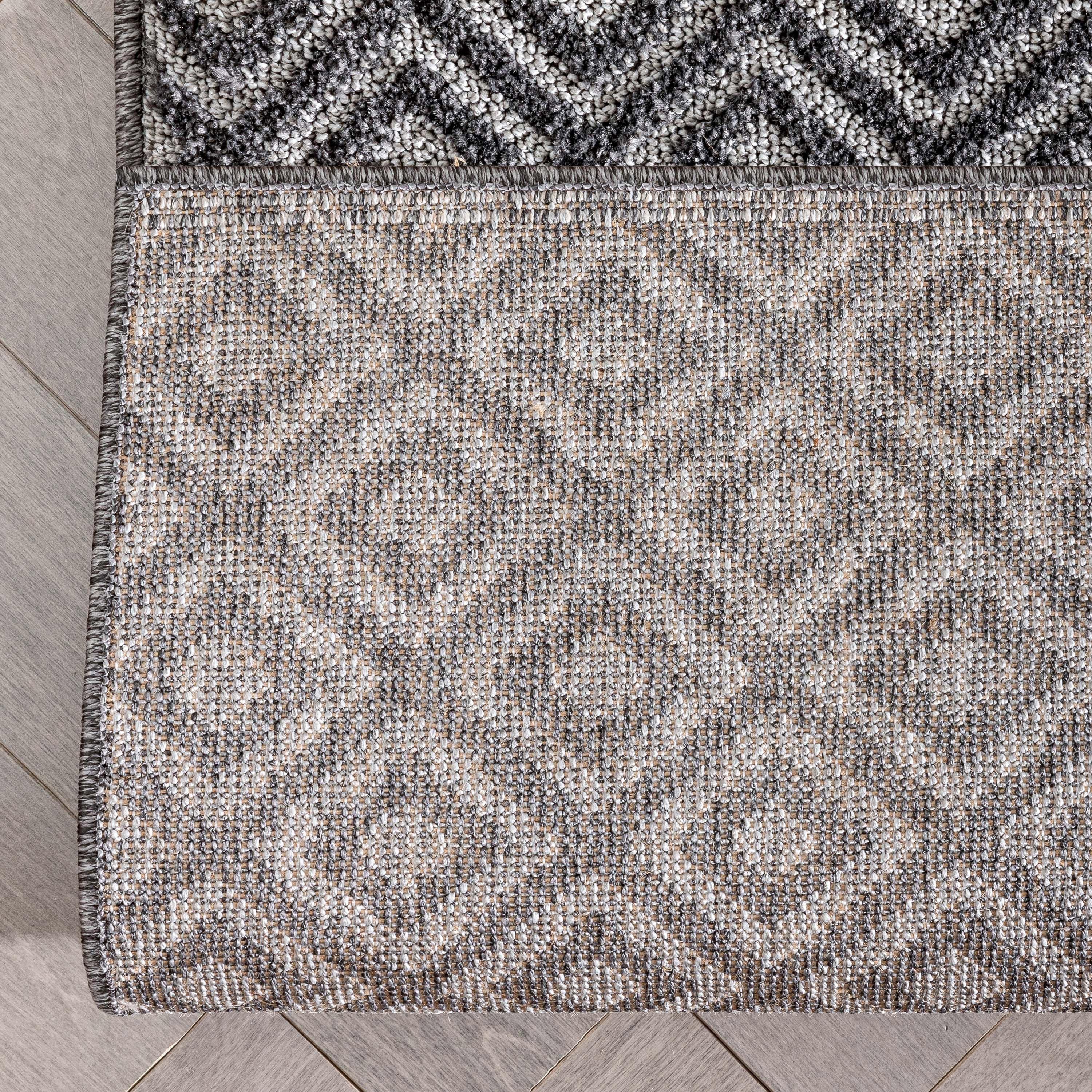 Custom Size Runner Pia Tribal Geometric Diamond Pattern Dark Grey Choose Your Width x Choose Your Length Hallway Runner Rug