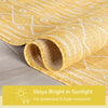Anza Tribal Geometric Pattern Yellow Flat-Weave Indoor/Outdoor Rug