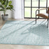 Anza Tribal Geometric Pattern Blue Flat-Weave Indoor/Outdoor Rug