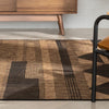 Conan Tribal Geometric Abstract Grey Ivory Indoor Outdoor Rug