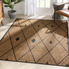 Shea Moroccan Lattice Trellis Natural Indoor Outdoor Rug