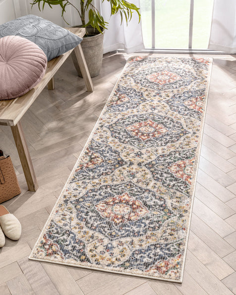 Nantes Vintage Bohemian Persian Oriental Medallion Green Rug