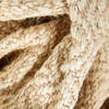 Jasmin Natural-Fiber Chevron Natural Hand-Woven Chunky-Textured Rug