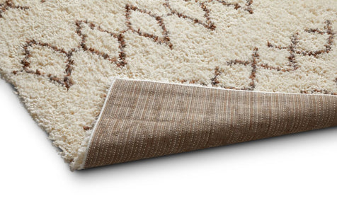 Parley Natural Modern Moroccan Shag Rug By Chill Rugs 3'11" x 5'3"