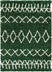 Parley Green Modern Moroccan Shag Rug