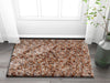 Plain Multi Beige Modern Solid Shag Rug