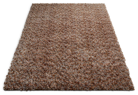 Plain Multi Beige Modern Solid Shag Rug