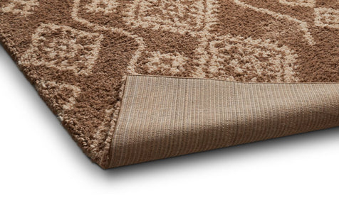 Gracious Beige Modern Moroccan Shag Rug