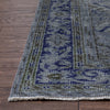 Arion Grey Overdyed Medallion One-of-a-Kind Handmade Wool Area Rug 6'7" x 9'9"