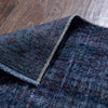 Azul Dark Blue Overdyed Medallion One-of-a-Kind Handmade Wool Area Rug 6'3" x 9'4"