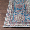 Abla Rust & Blue Oriental Medallion One-of-a-Kind Handmade Wool Area Rug 8'6" x 12'5"