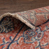 Ardon Red & Navy Blue Persian Geometric Lattice Pattern One-of-a-Kind Handmade Wool Area Rug 2'8" x 11'3" Runner