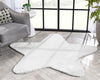 Crest Modern Glam Faux Fur Plush White Shag Rug