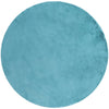 Crest Modern Glam Faux Fur Plush Light Blue Shag Rug