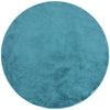 Crest Modern Glam Faux Fur Plush Light Blue Shag Rug