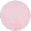 Crest Modern Glam Faux Fur Plush Light Pink Shag Rug