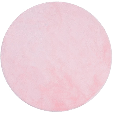 Crest Modern Glam Faux Fur Plush Light Pink Shag Rug