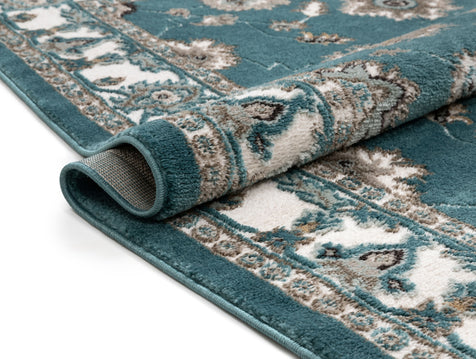 Celia Traditional Persian Oriental Blue High-Low Rug