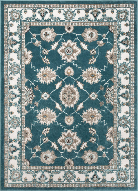 Celia Traditional Persian Oriental Blue High-Low Rug