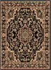 Nima Traditional Medallion Persian Black Rug